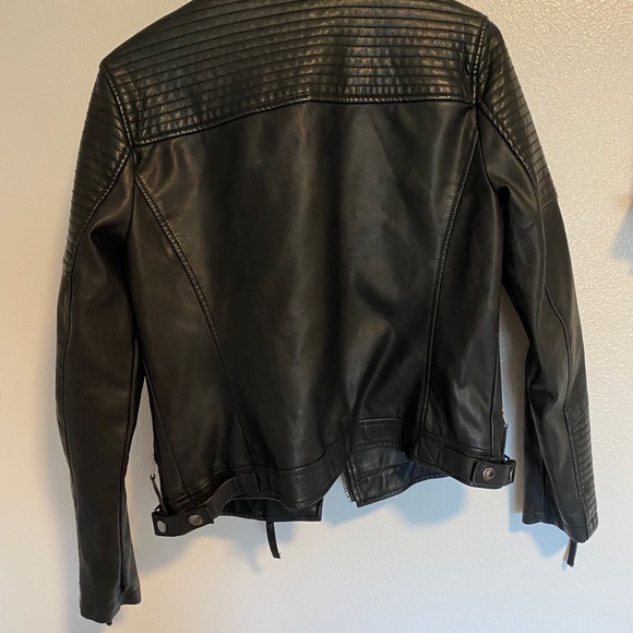 Topshop Faux Leather Jacket - Picture 3 of 5